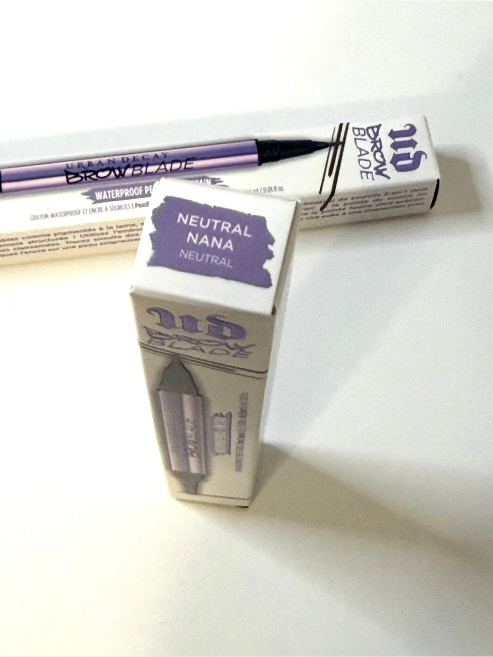 URBAN DECAY SET of TWO - Brow Blade Pencil + Ink Stain Brow Pen in NEUTRAL NANA
